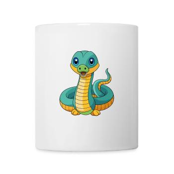 Anaconda Cute Mascot Cartoon Character Kawaii - Mug - white - Front