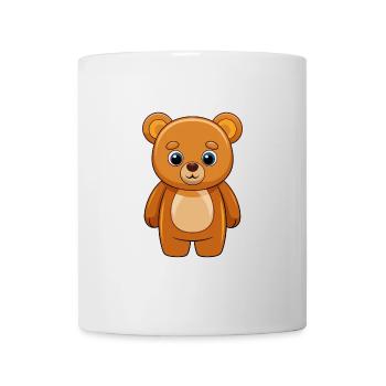 Bär Niedliche Maskottchen Zeichentrickfigur Kawaii - Tasse - Weiß - Vorne