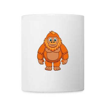Big Foot Niedliche Maskottchen Zeichentrickfigur Kawaii - Tasse - Weiß - Vorne