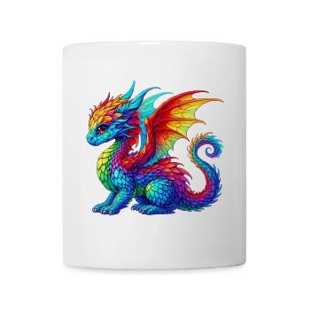Drache - Tasse - Weiß - Vorne