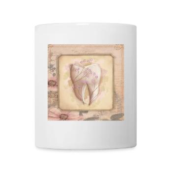 Vintage Art für Zahnarzt & Zahnarzthelferin - Tasse - Weiß - Vorne