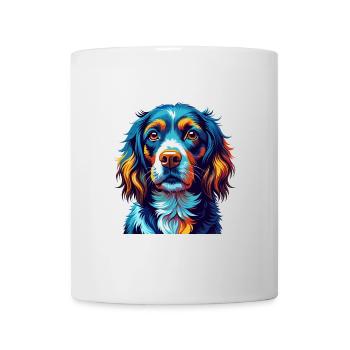 Épagneul alpin Chien race Coloré Dessin animé Kawaii - Mug blanc - blanc - Devant