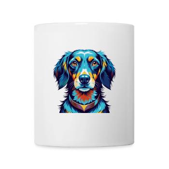 Teckel alpin Chien Race Dessin animé Kawaii - Mug blanc - blanc - Devant