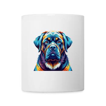 Alpine Mastiff Dog Breed Colorful Cartoon Kawaii - Mug - white - Front