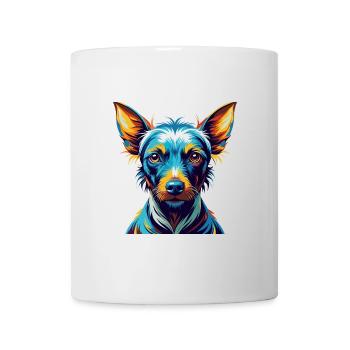 American Hairless Terrier Chien Race Dessin animé Kawaii - Mug blanc - blanc - Devant
