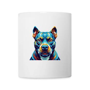 American Pitbull Terrier Dog Breed Cartoon Kawaii - Mug - white - Front