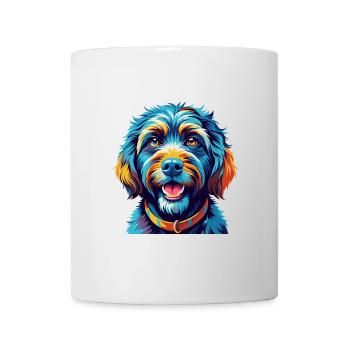 Barbet Dog Breed Colorful Cartoon Kawaii - Mug - white - Front