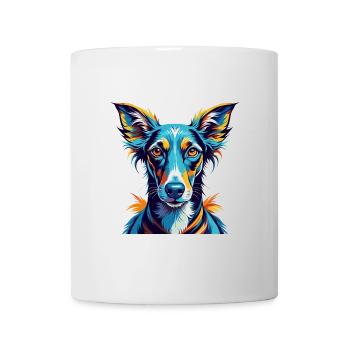 Azawakh Chien Race Coloré Dessin Animé Kawaii - Mug blanc - blanc - Devant