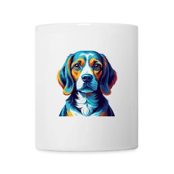 Beagle Dog Breed Colorful Cartoon Kawaii - Mug - white - Front