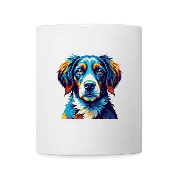 Auvergne Pointing Dog Breed Cartoon Kawaii - Mug - white - Front