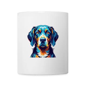 Bavarian Mountain Hound Dog Breed Cartoon Kawaii - Mug - white - Front