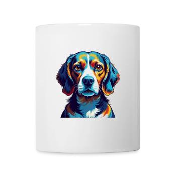 Beagle Harrier Hunderasse Bunte Karikatur Kawaii - Tasse - Weiß - Vorne