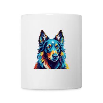 Belgische Groenendael Hunderasse Karikatur Kawaii - Tasse - Weiß - Vorne