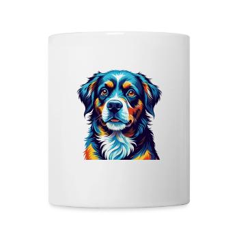 Berger De Beauce Dog Breed Colorful Cartoon Kawaii - Mug - white - Front