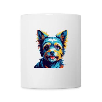 Biewer Terrier Dog Breed Colorful Cartoon Kawaii - Mug - white - Front