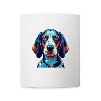 Bluetick Coonhound Dog Breed Cartoon Kawaii - Mug - white - Front