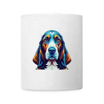 Basset Artesien Normand Dog Breed Cartoon Kawaii - Mug - white - Front