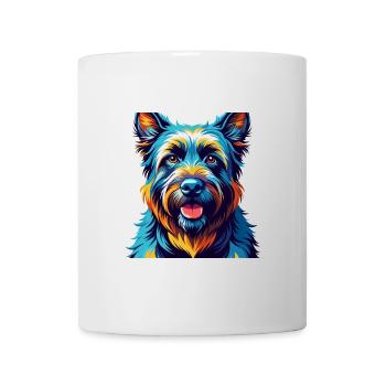 Bouvier des Ardennes Chien Race Dessin Animé Kawaii - Mug blanc - blanc - Devant
