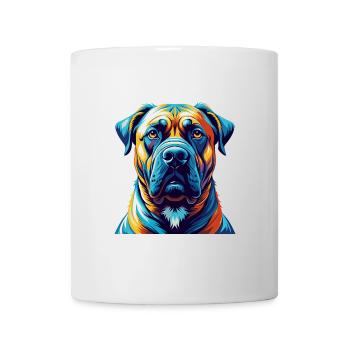 Boerboel Dog Breed Colorful Cartoon Kawaii - Mug - white - Front