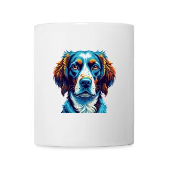 Brittany Dog Breed Colorful Cartoon Kawaii - Mug - white - Front