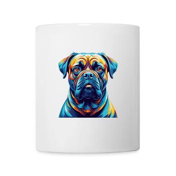 Bullmastiff Chien Race Coloré Dessin animé Kawaii - Mug blanc - blanc - Devant