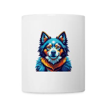 Chien Esquimau Canadien Race Coloré Dessin Animé Kawaii - Mug blanc - blanc - Devant