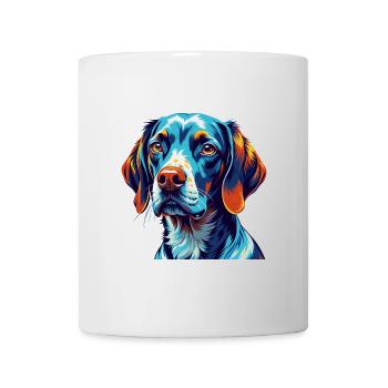Burgos pointeur chien race coloré dessin animé kawaii - Mug blanc - blanc - Devant