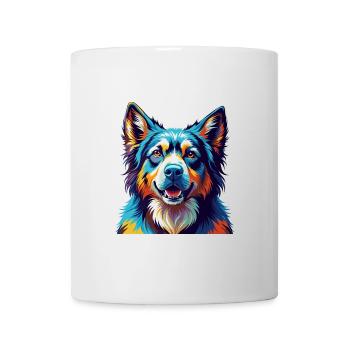 Caucasian Ovcharka Dog Breed Cartoon Kawaii - Mug - white - Front
