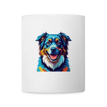Caucasian Shepherd Dog Breed Cartoon Kawaii - Mug - white - Front