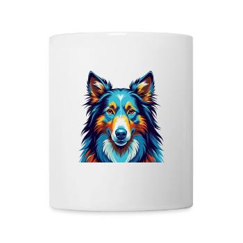 Collie Dog Breed Colorful Cartoon Kawaii - Mug - white - Front