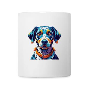 Race de chien dalmatien Dessin animé coloré Kawaii - Mug blanc - blanc - Devant