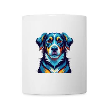 Danois Suédois Chien de Ferme Race Dessin Animé Kawaii - Mug blanc - blanc - Devant
