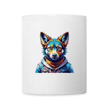 Dingo Hund Rasse Buntes Aquarell Karikatur Kawaii - Tasse - Weiß - Vorne