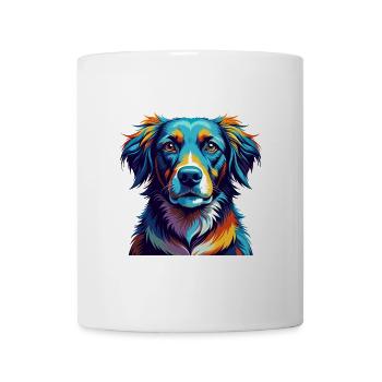 Dänische Broholmer Hunderasse Bunte Karikatur Kawaii - Tasse - Weiß - Vorne