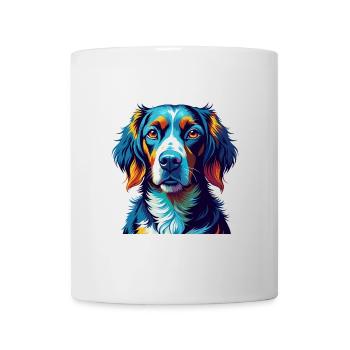 Deutsche Bracke Hunderasse Bunte Karikatur Kawaii - Tasse - Weiß - Vorne