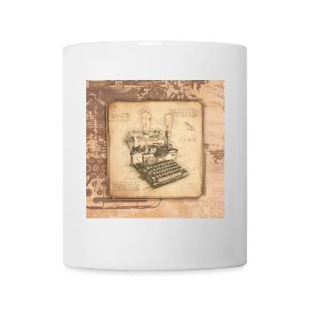 Art vintage pour les auteurs et les écrivains - Mug blanc - blanc - Devant