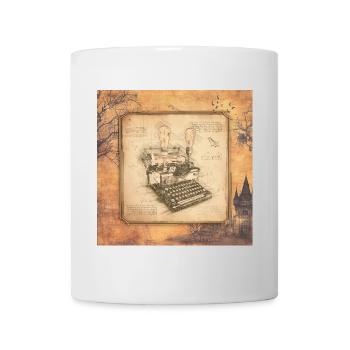 Art vintage pour les auteurs et les écrivains - Mug blanc - blanc - Devant