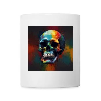 Colorful Death Mask on the Background of Expression - Mug - white - Front
