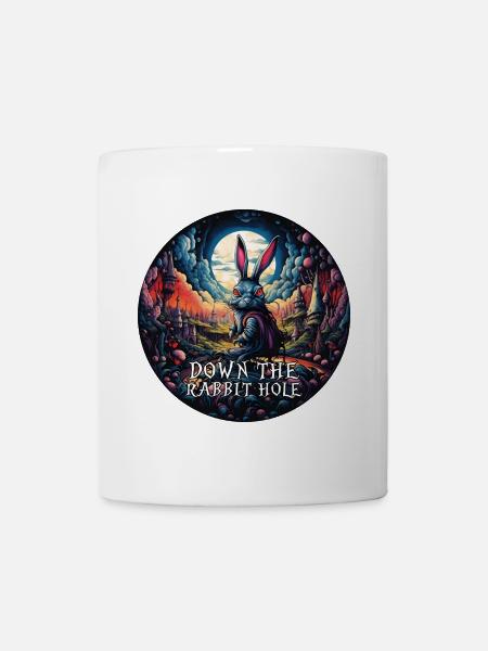 Kaninchen Alice im Wunderland Im Kaninchenbau - Tasse - Weiß