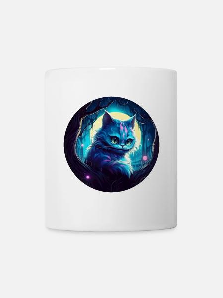 Grinsekatze Alice im Wunderland - Tasse - Weiß