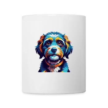 Elou Dog Breed Colorful Watercolor Cartoon Kawaii - Mug - white - Front
