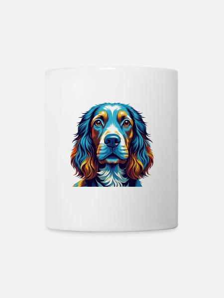 Cocker anglais Spaniel Chien Race Dessin animé Kawaii - Mug blanc - blanc