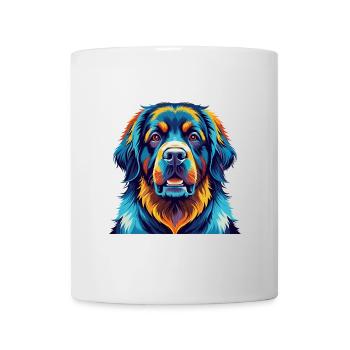 Newfoundland Dog Breed Colorful Cartoon Kawaii - Mug - white - Front