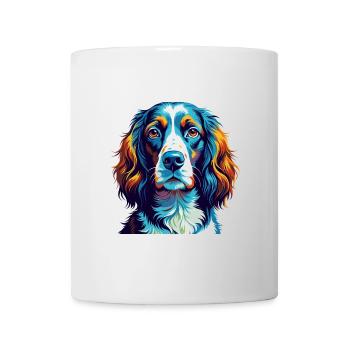 English Springer Spaniel Dog Breed Cartoon Kawaii - Mug - white - Front