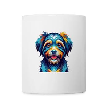Löwchen Hunderasse bunt Cartoon Kawaii - Tasse - Weiß - Vorne