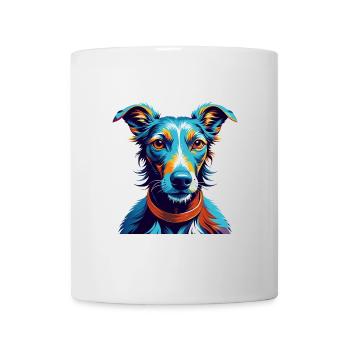 Lurcher Dog Breed Colorful Cartoon Kawaii - Mug - white - Front