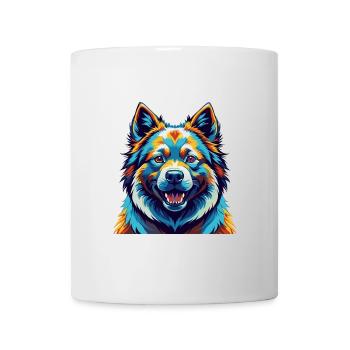 Eurasier Dog Breed Colorful Cartoon Kawaii - Mug - white - Front
