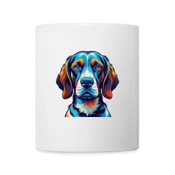 Français Gascogne Pointer Chien Race Dessin Animé Kawaii - Mug blanc - blanc - Devant
