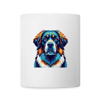 Moscow Watchdog Breed Colorful Cartoon Kawaii - Mug - white - Front