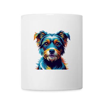Hamiltonstovare Hunderasse Bunter Cartoon Kawaii - Tasse - Weiß - Vorne